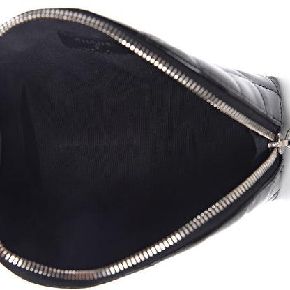 Chanel Patent Quilted Cosmetic Case Black 5 of 7