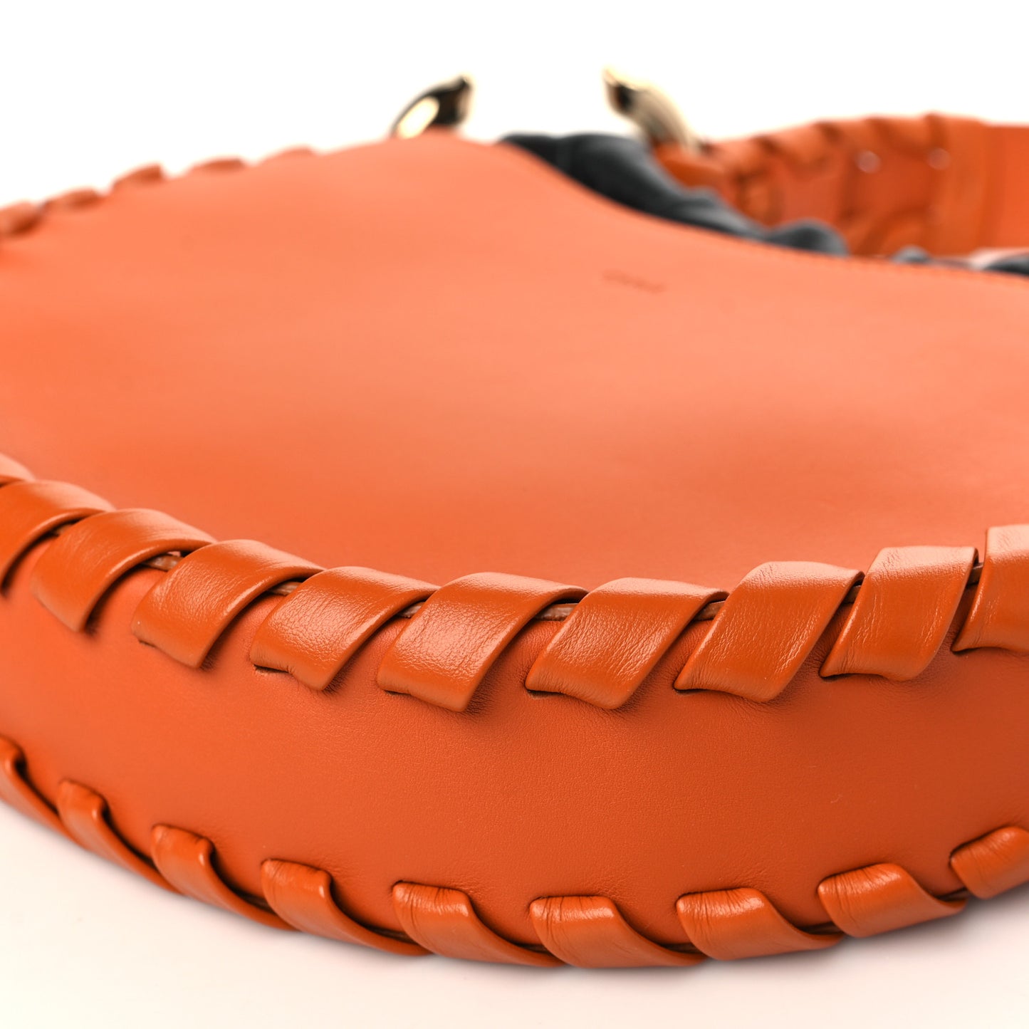 Calfskin Mate Hobo Henna Orange