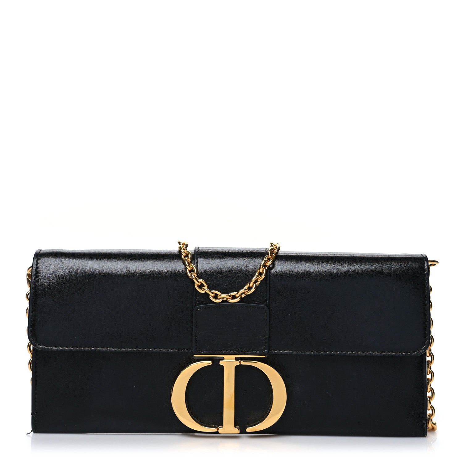 Christian Dior Calfskin 30 Montaigne Chain Pouch Black 1 of 11