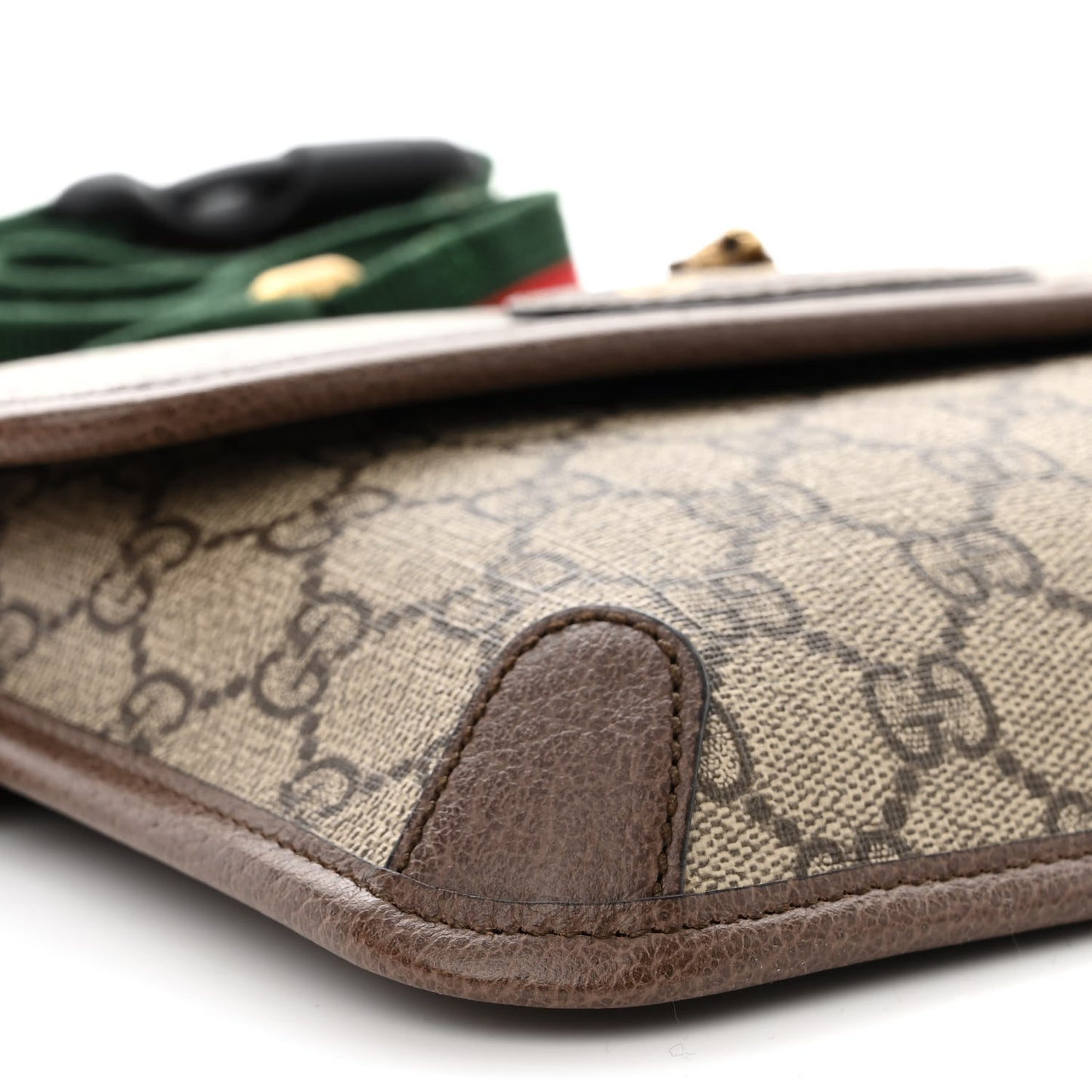 GG Supreme Monogram Neo Vintage Web Belt Bag Brown