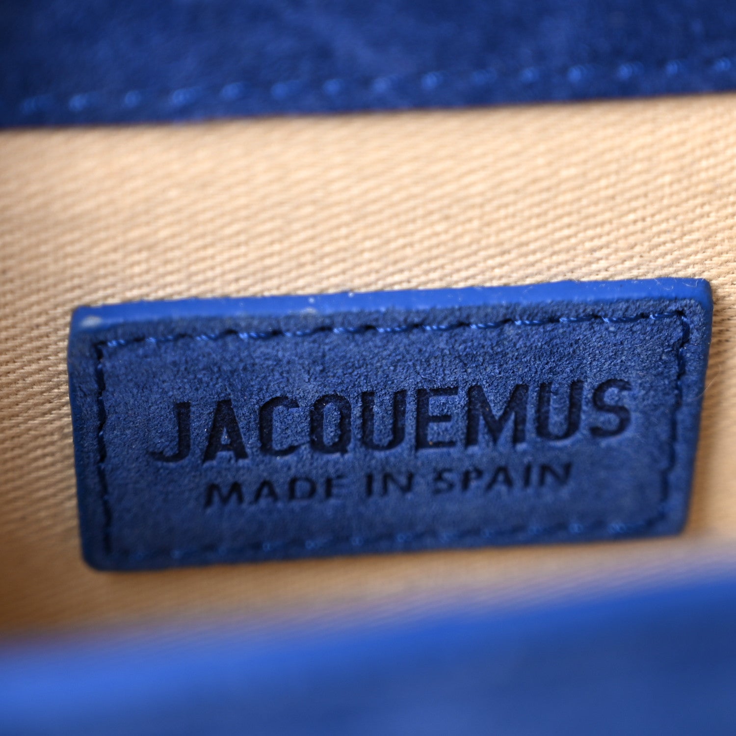 Jacquemus Nubuck Le Chiquito Blue 6 of 10