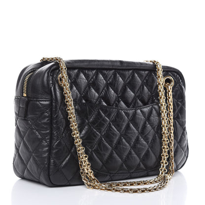 Chanel Aged Calfskin Quilted Medium Reissue Camera Case Black 3 of 10