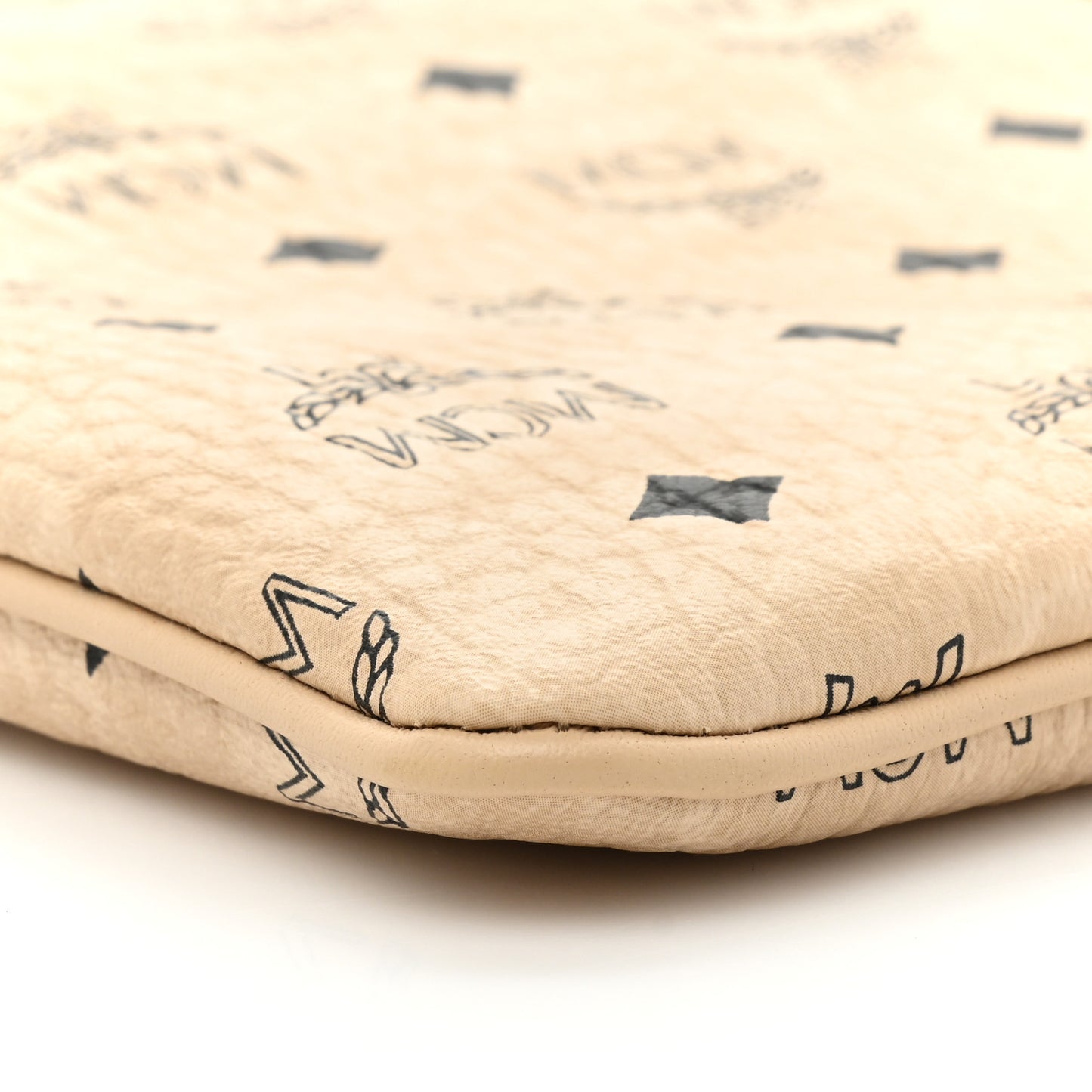 Visetos Medium Crossbody Pouch Beige