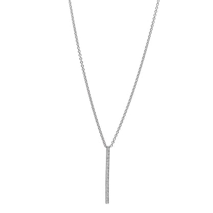 Cartier 18K White Gold Diamond Lanieres Pendant Necklace 1 of 8