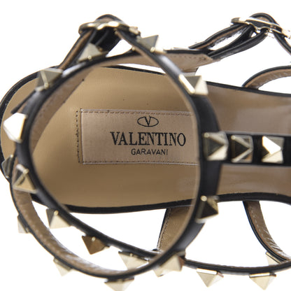 Valentino Garavani Nappa Rockstud Gladiator 105mm Sandals 39.5 Black 7 of 10
