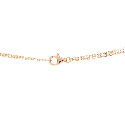 Cartier 18K Pink Gold 2 Diamond LOVE Necklace 5 of 6