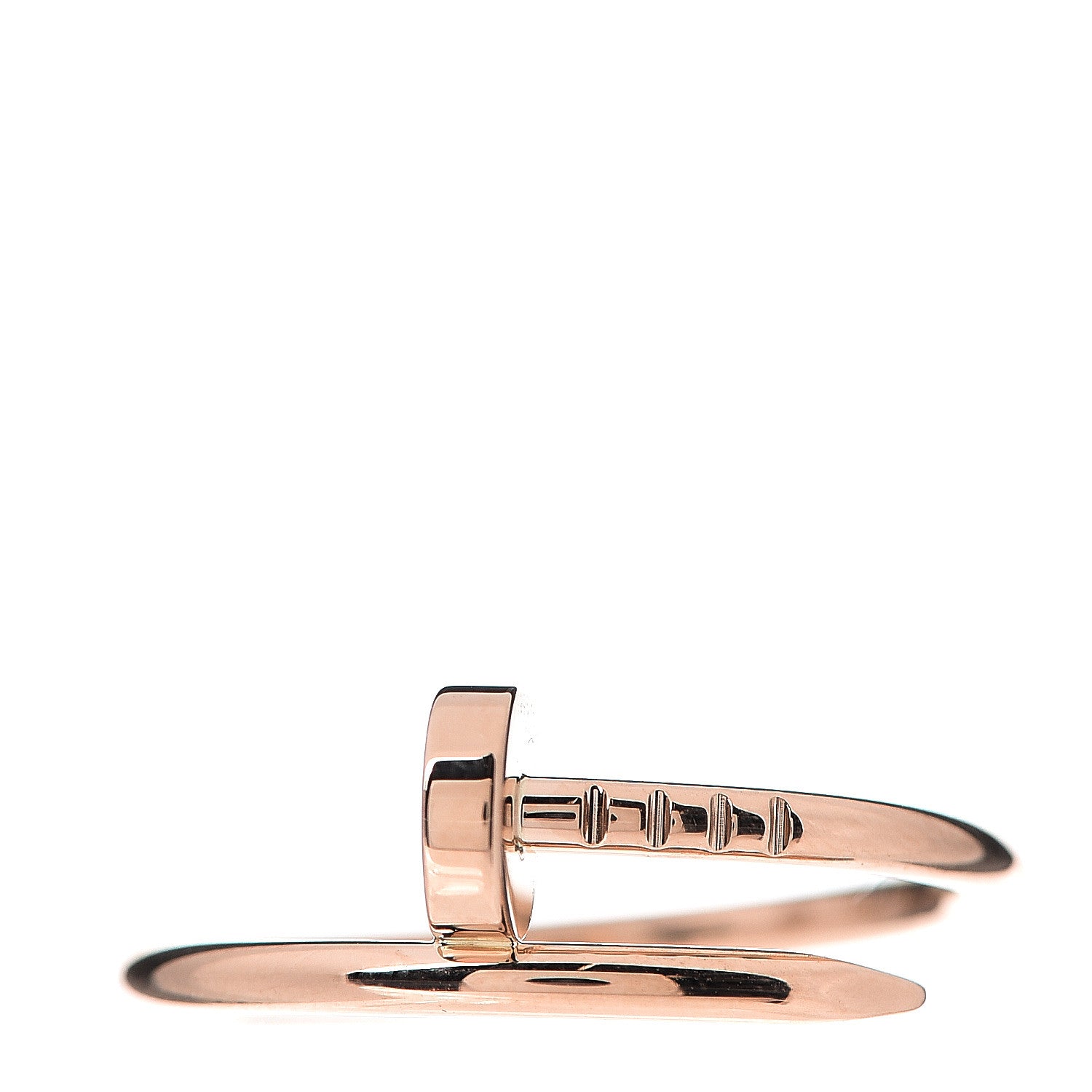 Cartier 18K Pink Gold Small Juste Un Clou Ring 55 7.25 1 of 4