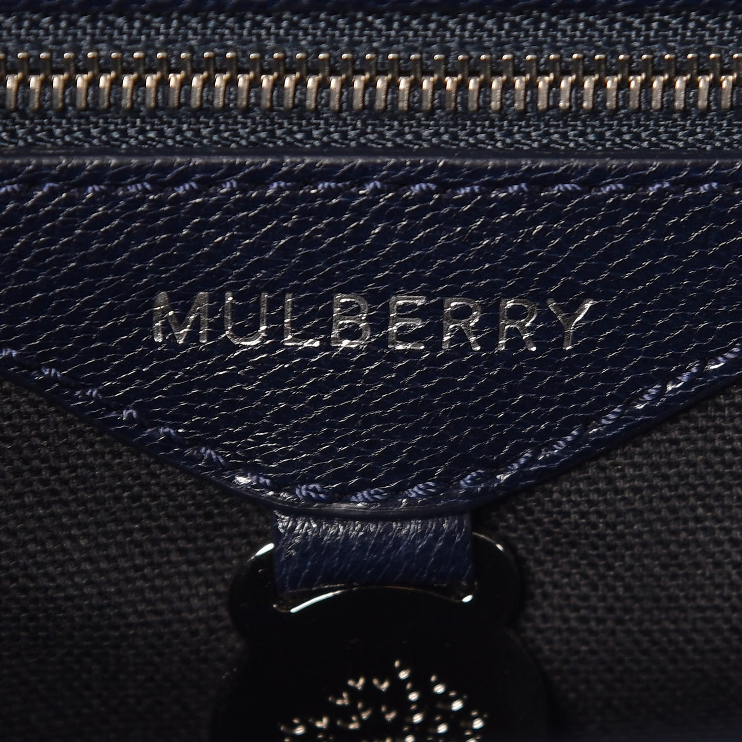 Shiny Goatskin Bayswater Shoulder Bag Midnight