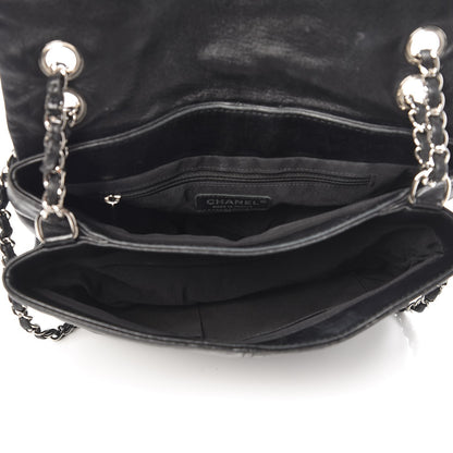 Chanel Shiny Lambskin Quilted Medium Trianon Messenger Flap Black 6 of 16