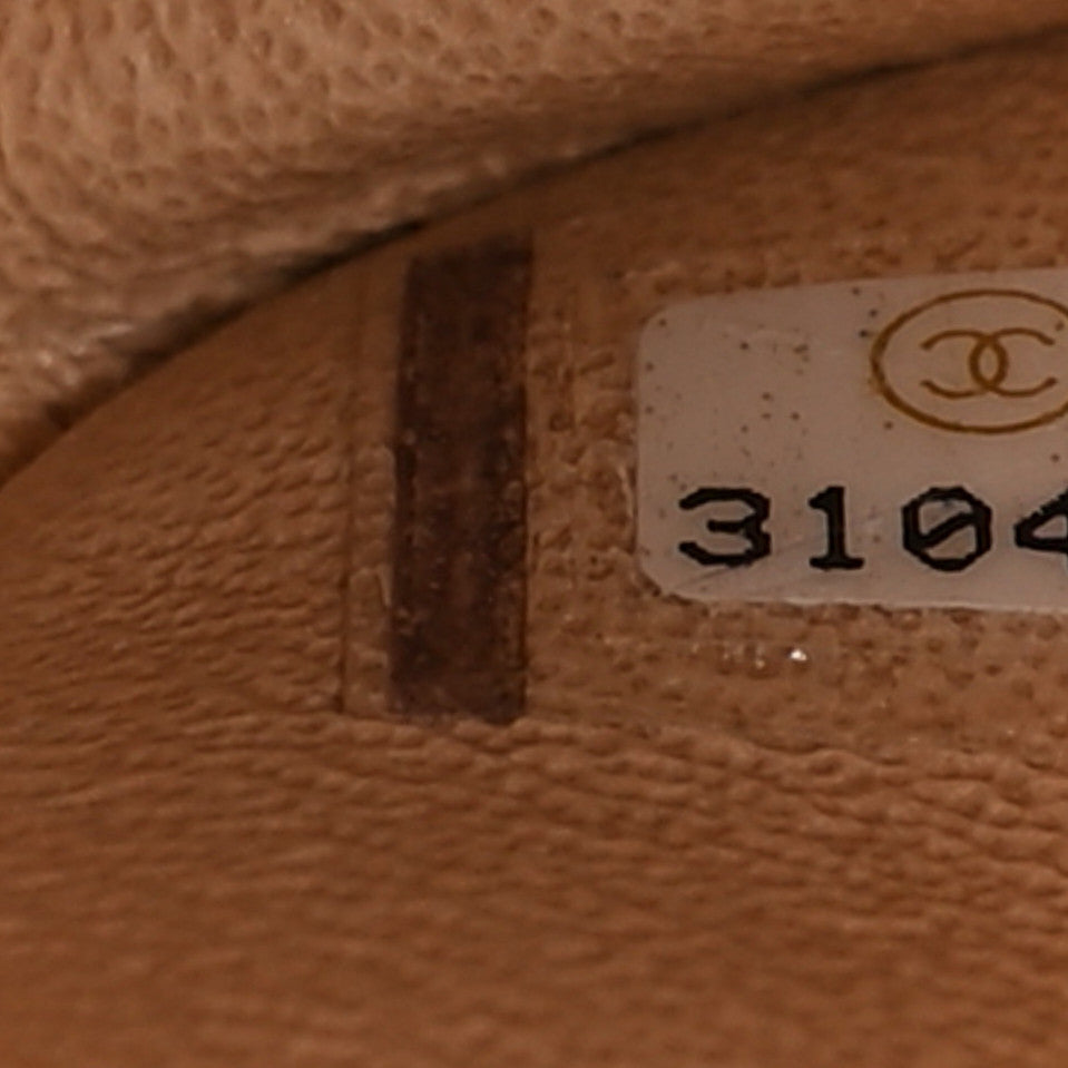 Chanel Iridescent Calfskin Quilted Medium Double Flap Beige 7 of 10