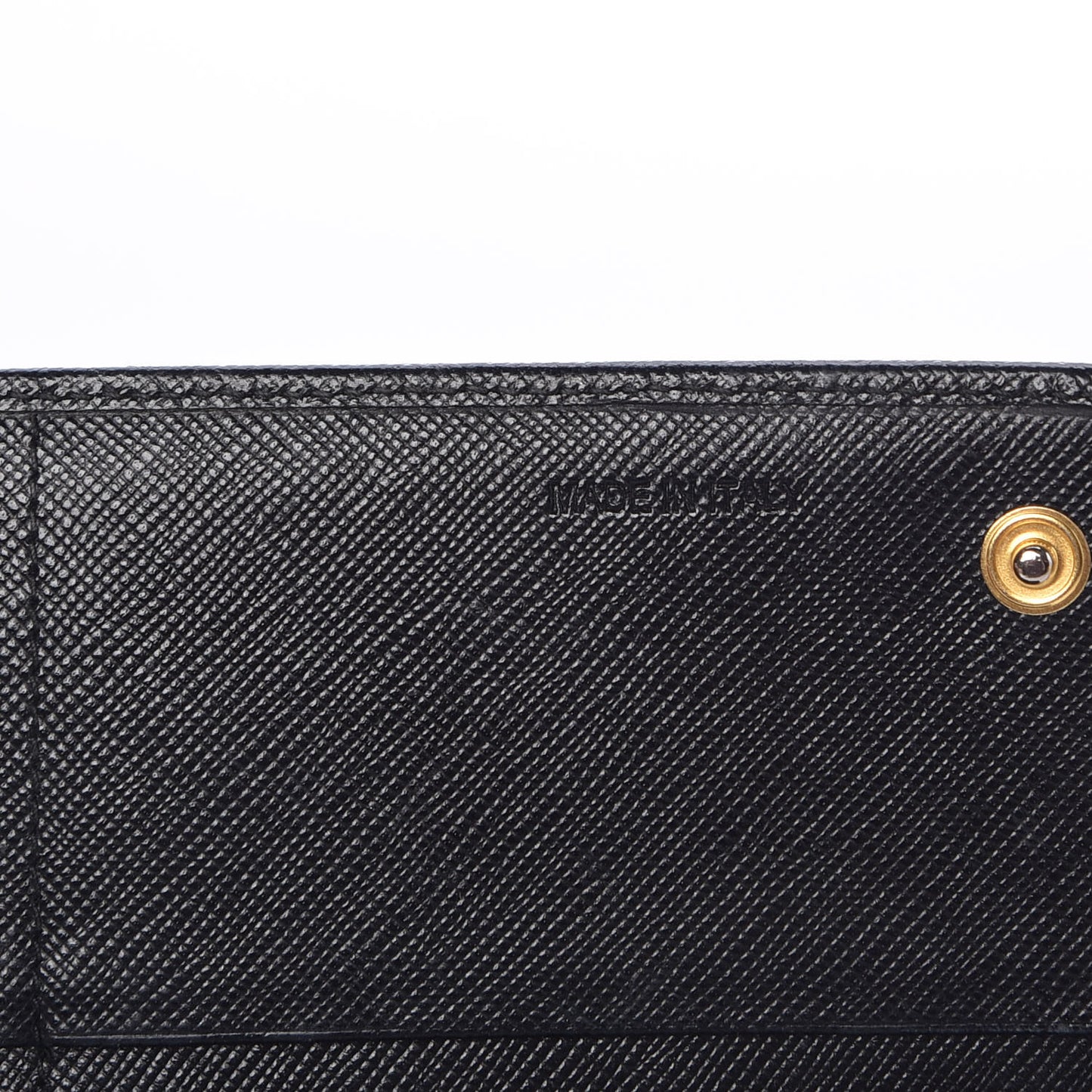 Saffiano Metal Continental Flap Wallet Black