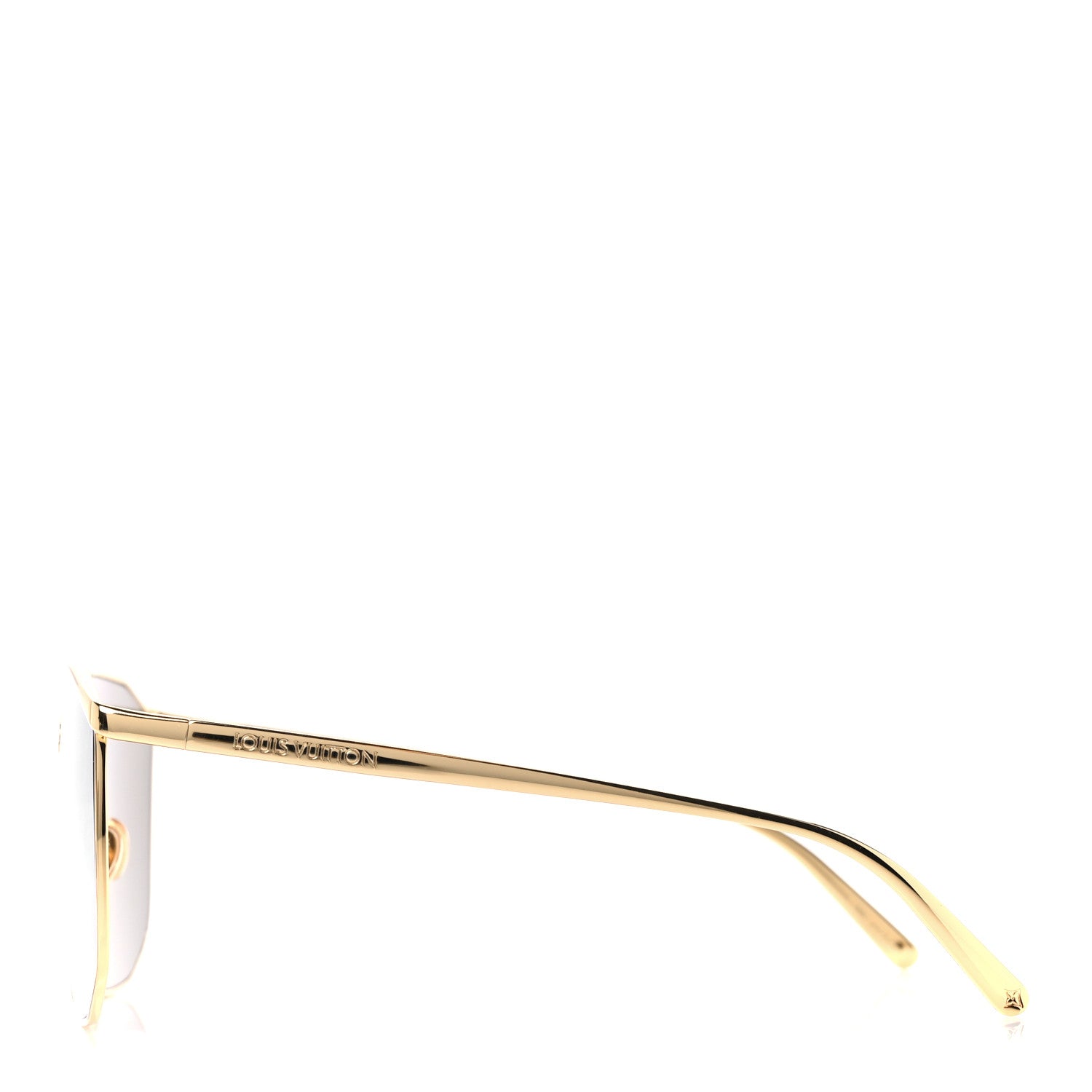 Louis Vuitton Metal LV Golden Mask Sunglasses Z1853U Gold 3 of 7