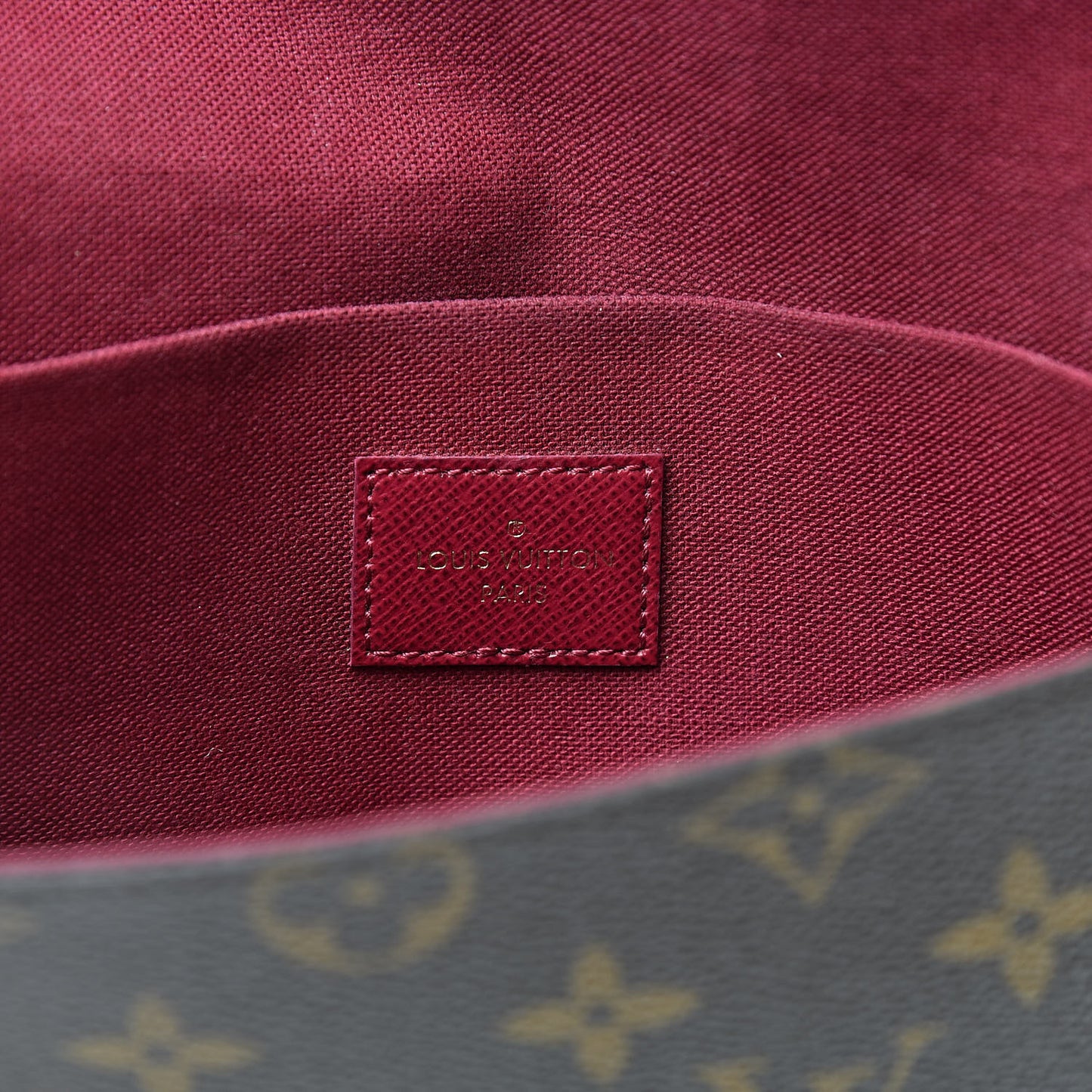 Monogram Pochette Felicie Chain Wallet Fuchsia
