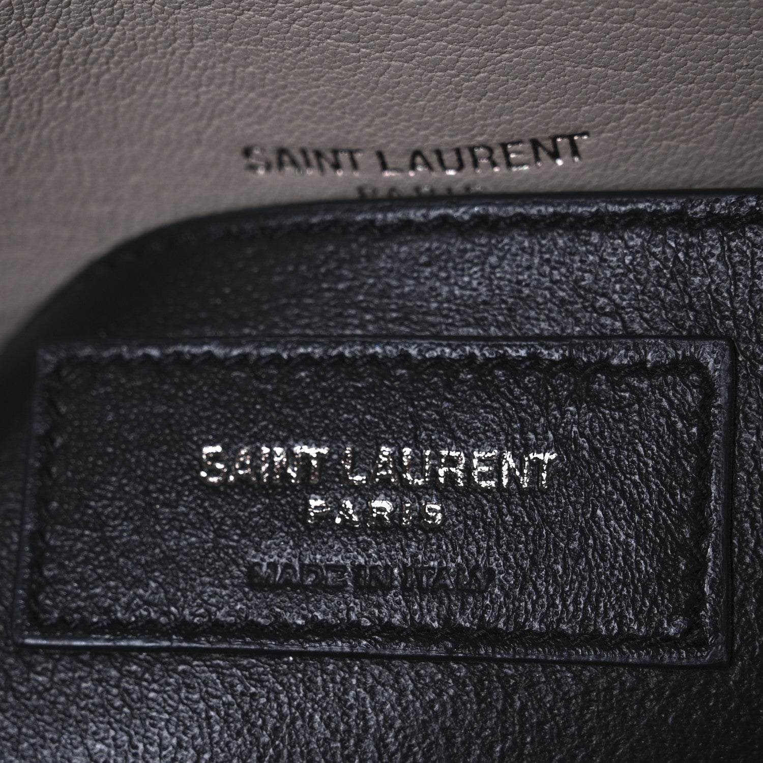 Saint Laurent Sheepskin Matelasse Chevron Monogram Medium College Bag Dark Beige 6 of 13