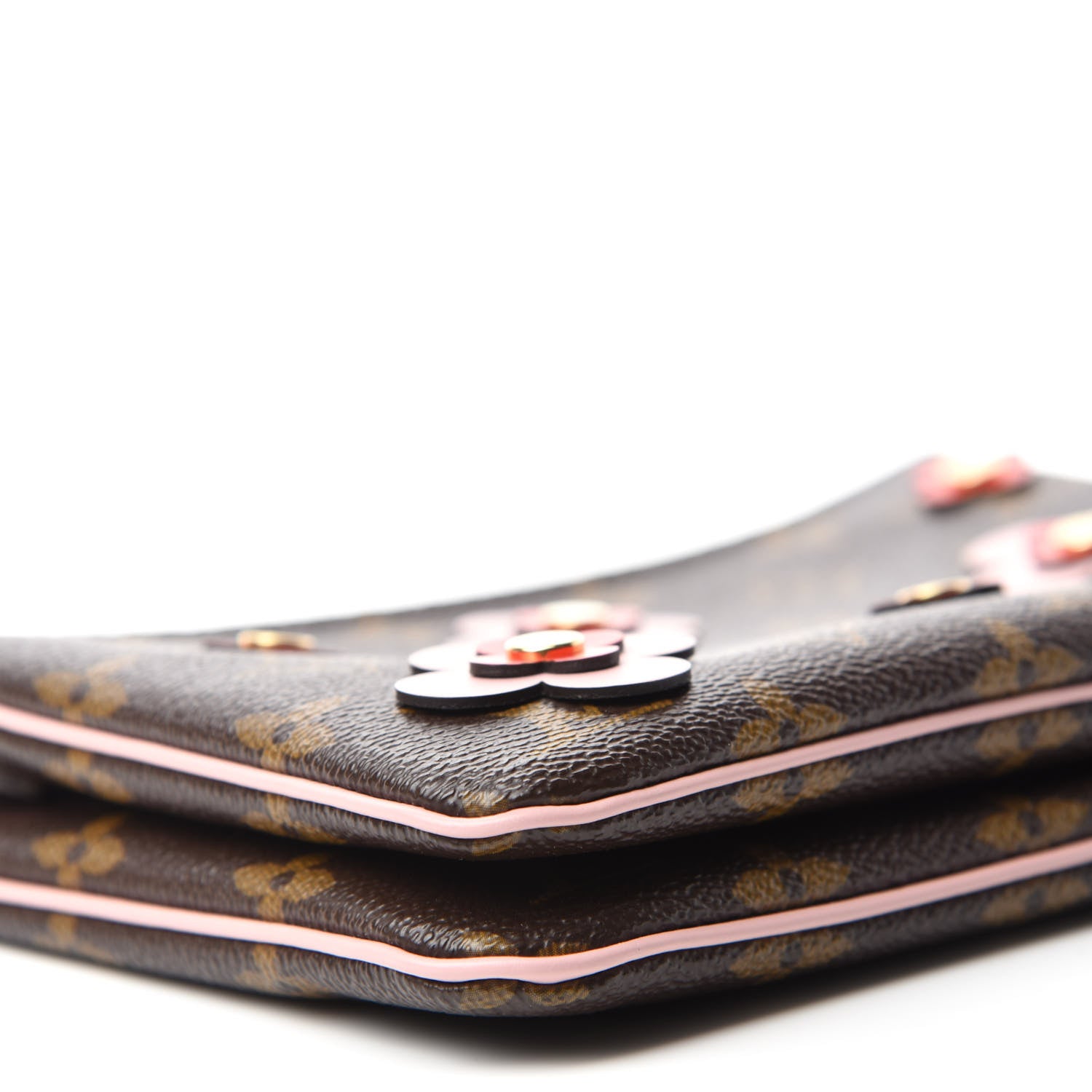 Louis Vuitton Monogram Blooming Flowers Double Zip Pochette 6 of 12