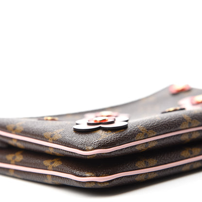 Louis Vuitton Monogram Blooming Flowers Double Zip Pochette 6 of 12