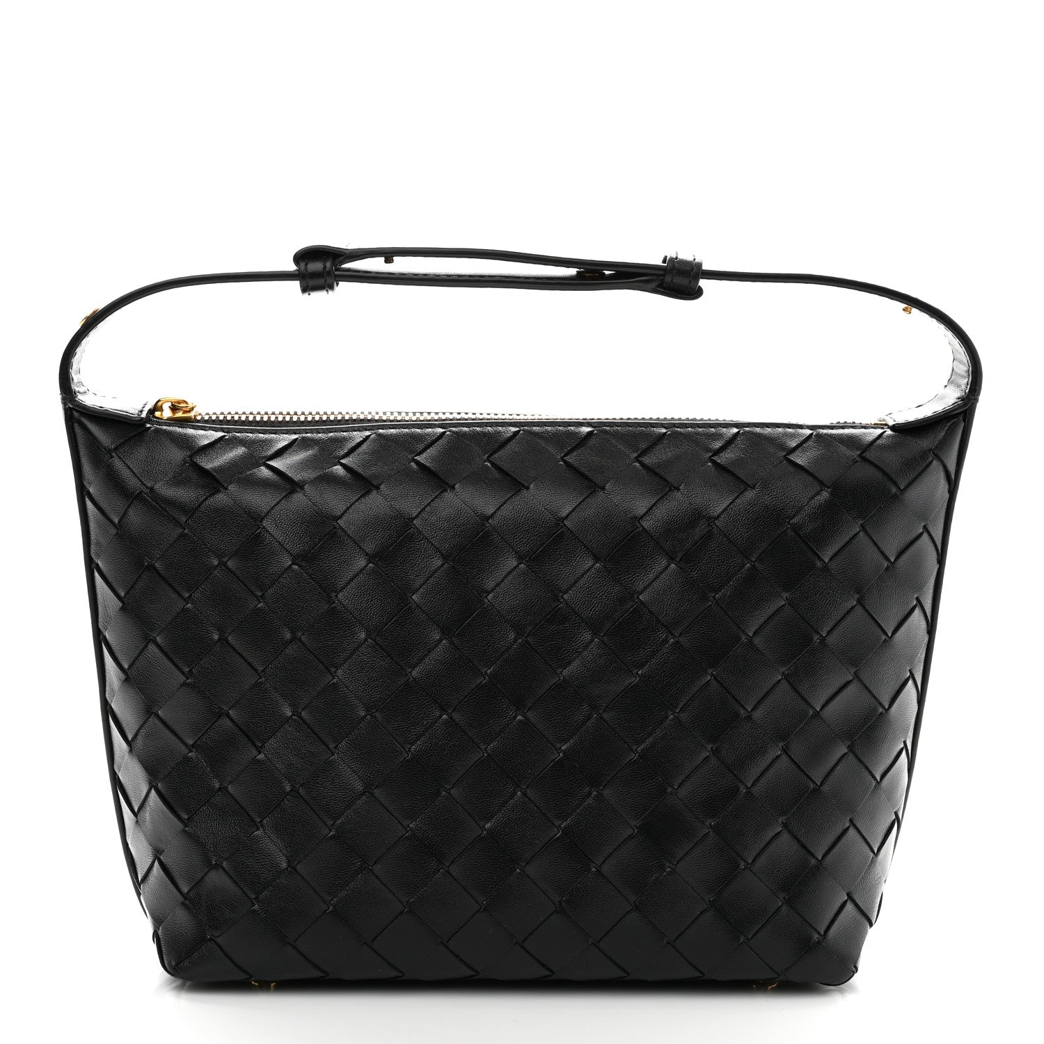 Bottega Veneta Calfskin Nappa Intrecciato Mini Wallace Black 1 of 10