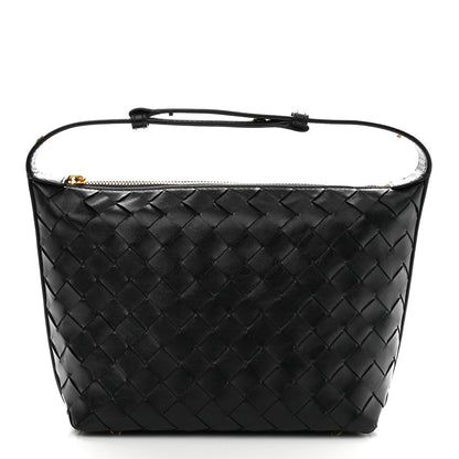 Bottega Veneta Calfskin Nappa Intrecciato Mini Wallace Black 1 of 10