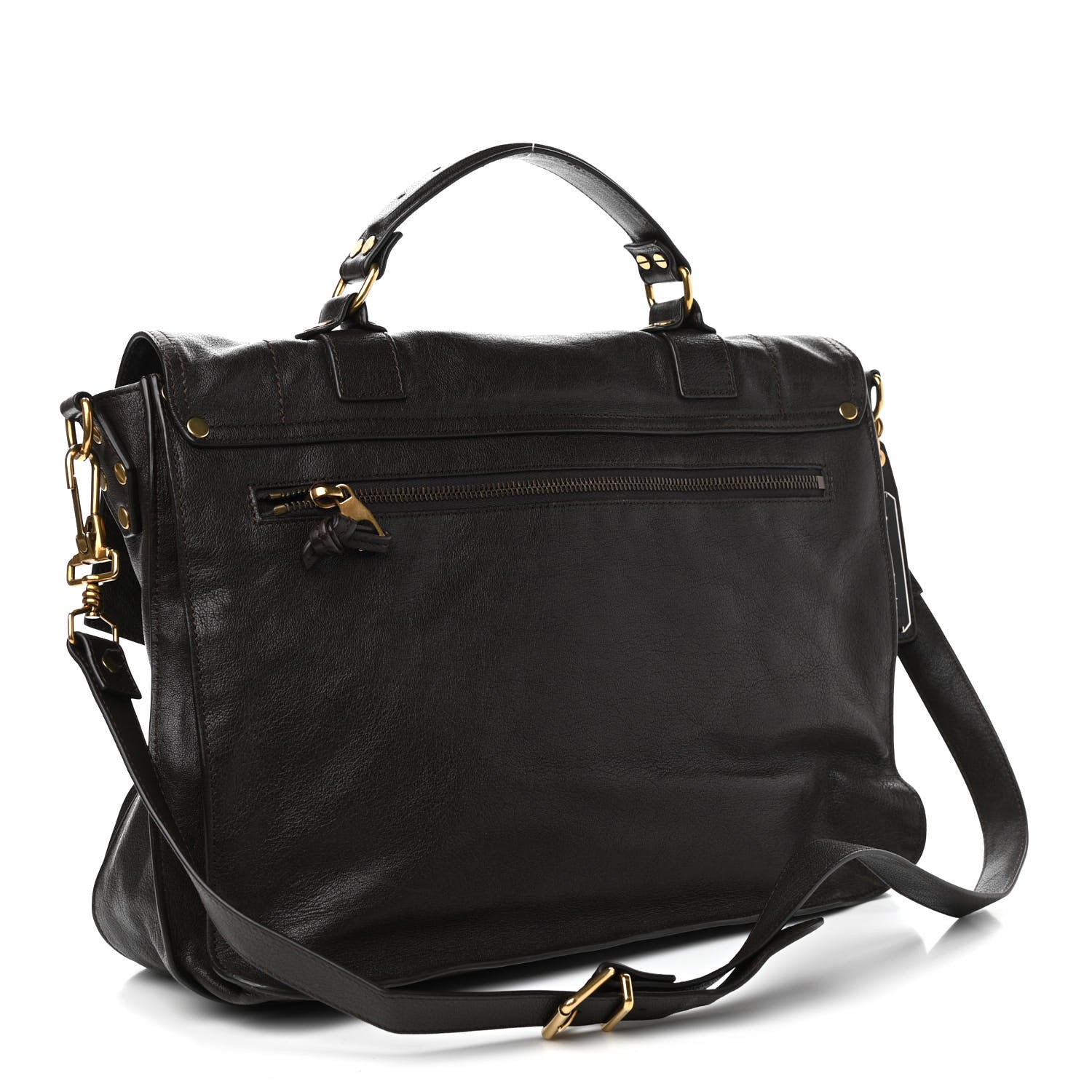 Proenza Schouler Lambskin PS1 Large Satchel Chocolate 2 of 11