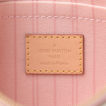 Louis Vuitton Damier Azur Neverfull MM GM Pochette Rose Ballerine 6 of 7