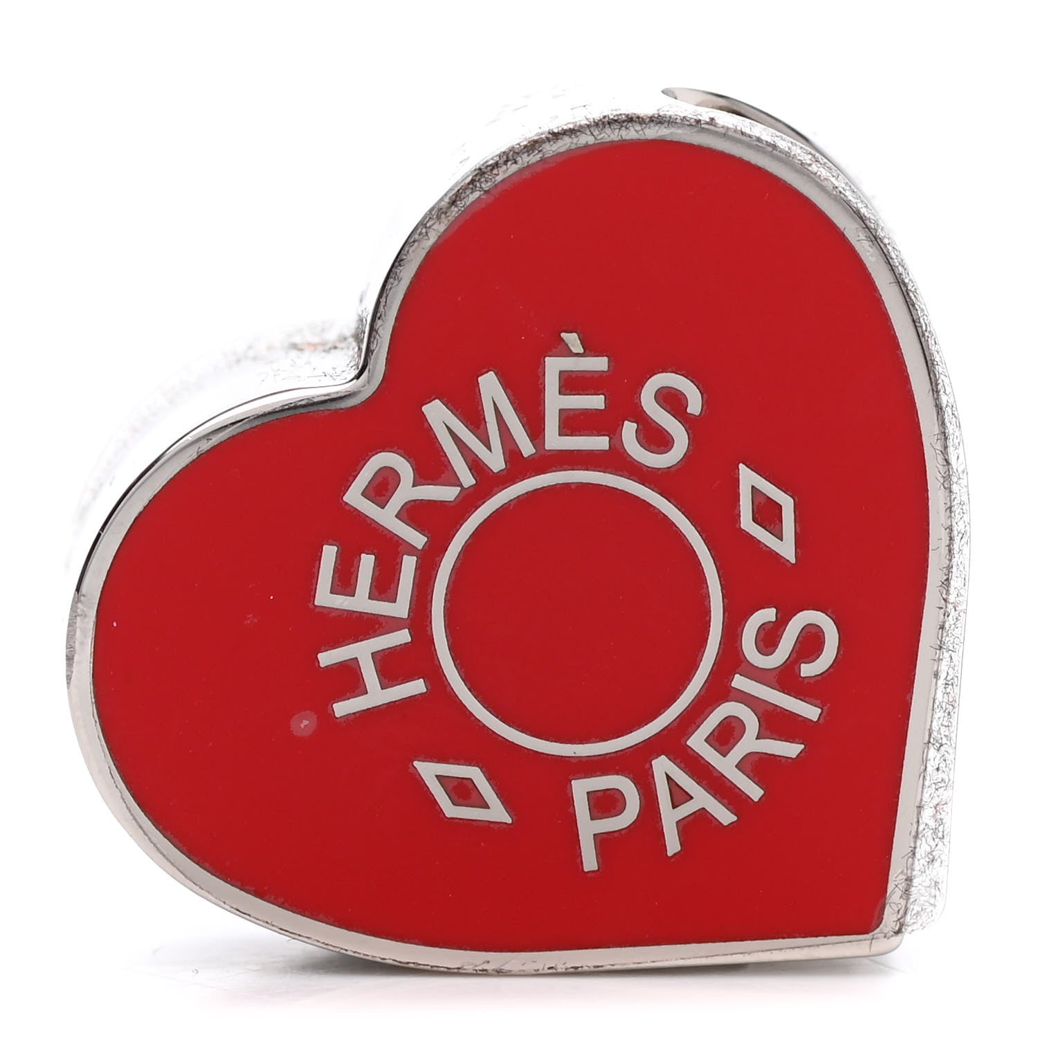 Hermes Palladium Coeur Scarf Ring Rouge 1 of 4