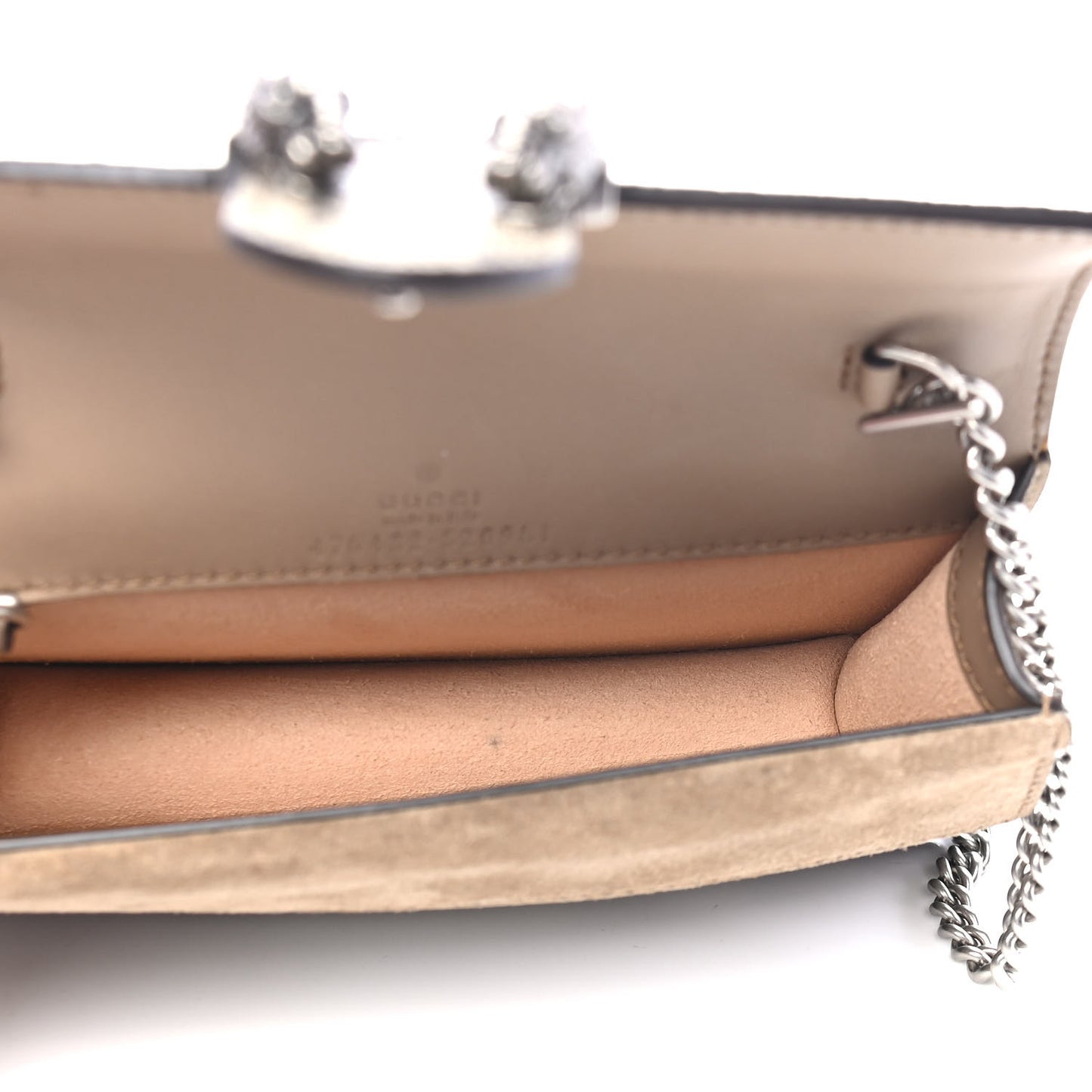 GG Supreme Monogram Super Mini Dionysus Shoulder Bag Taupe
