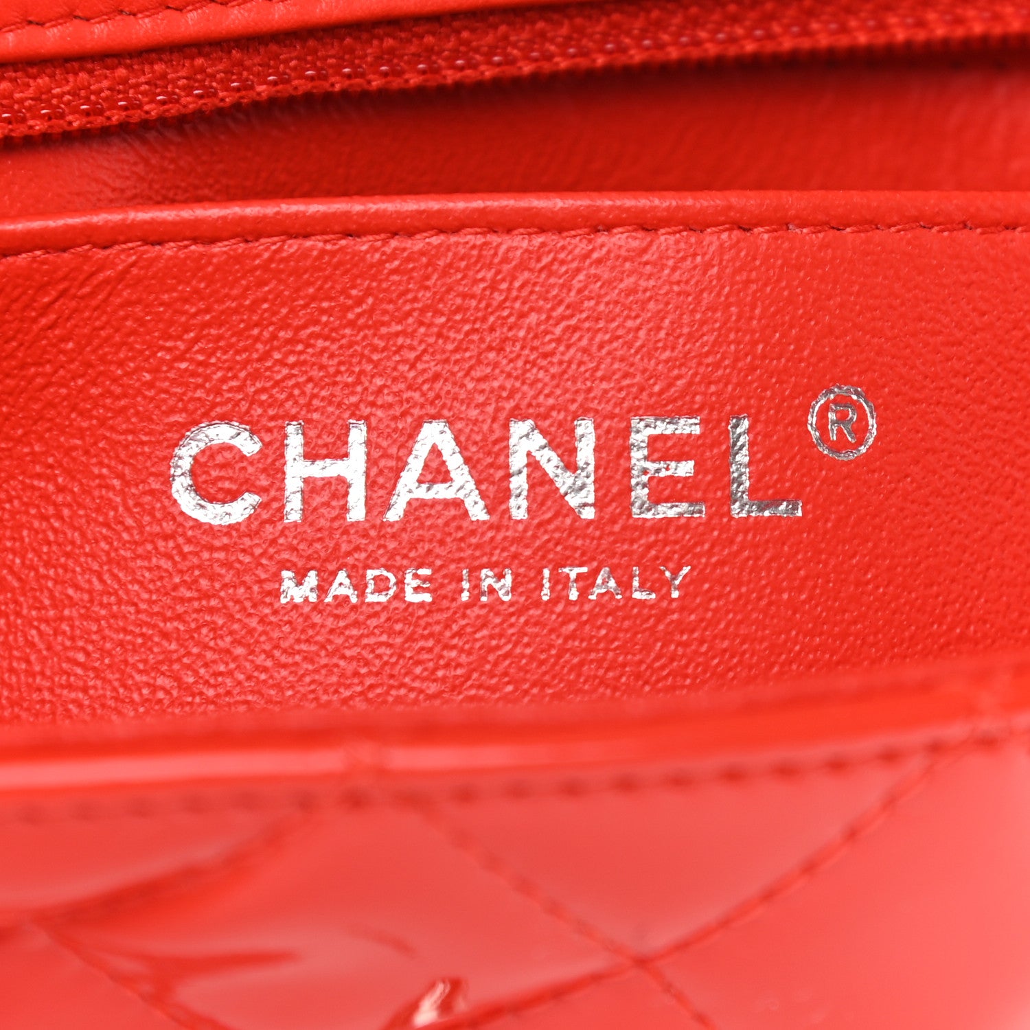 Chanel Patent Calfskin Quilted Mini Rectangular Flap Red 6 of 9