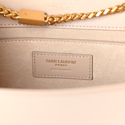 Saint Laurent Smooth Calfskin Medium Classic Monogram Kate Tassel Satchel Nude Powder 6 of 9