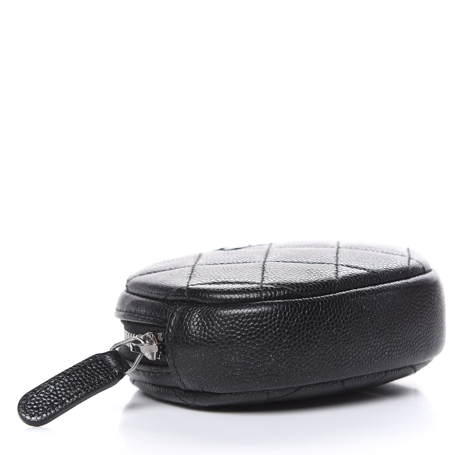 Chanel Iridescent Caviar Quilted Zip Around Classic Coin Purse Black 4 of 7