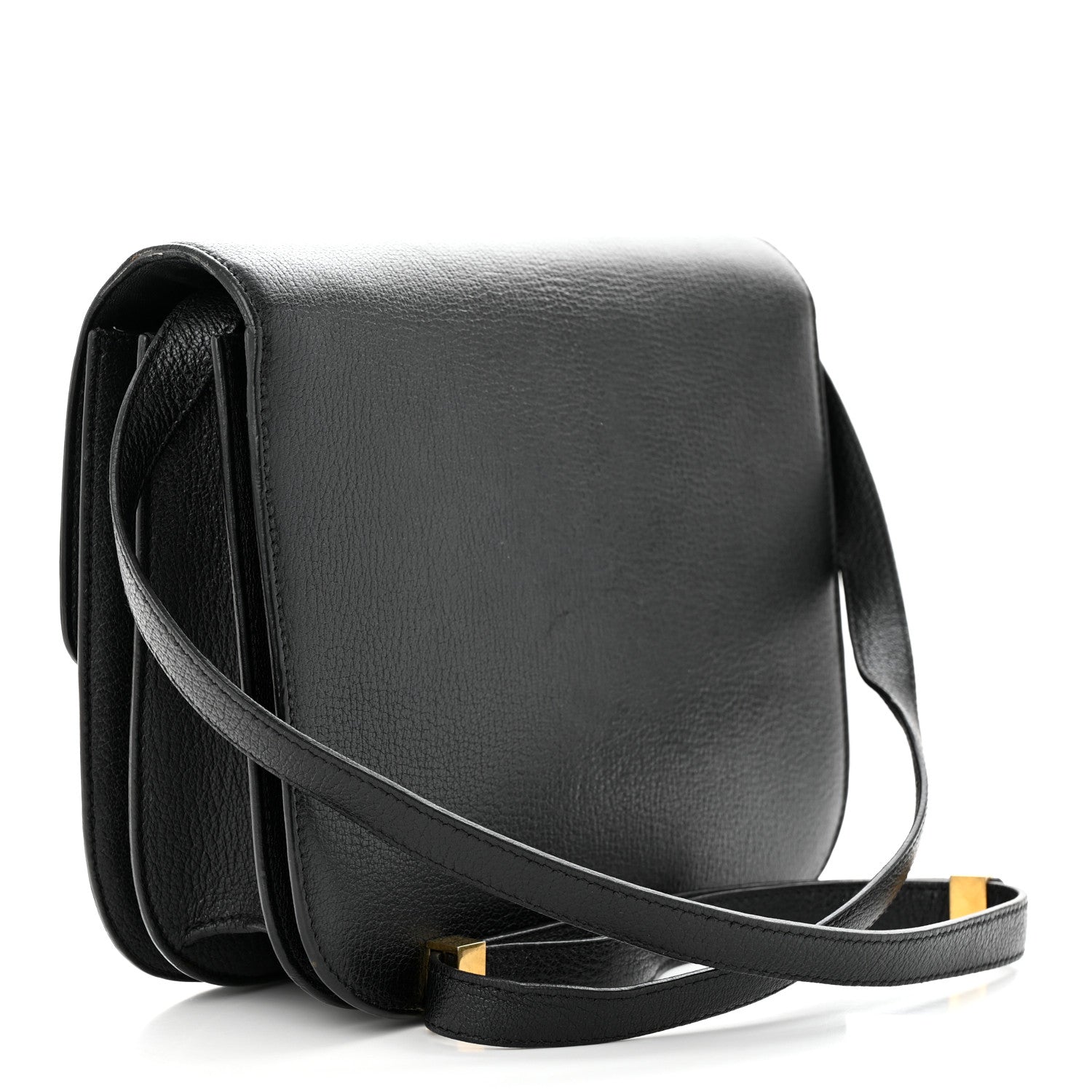 Celine Goatskin Medium Classic Box Flap Bag Black 3 of 11