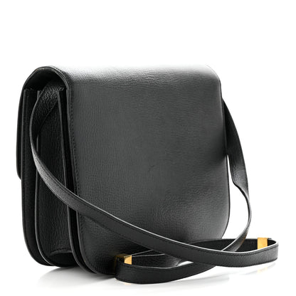 Celine Goatskin Medium Classic Box Flap Bag Black 3 of 11