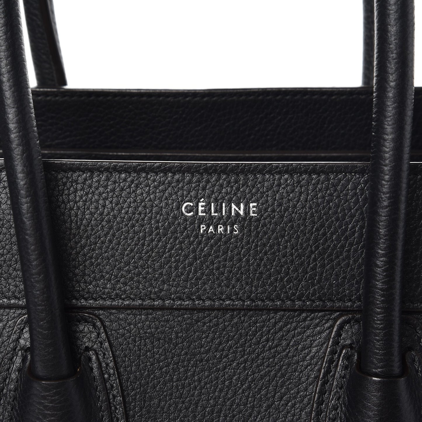 Drummed Calfskin Micro Luggage Black