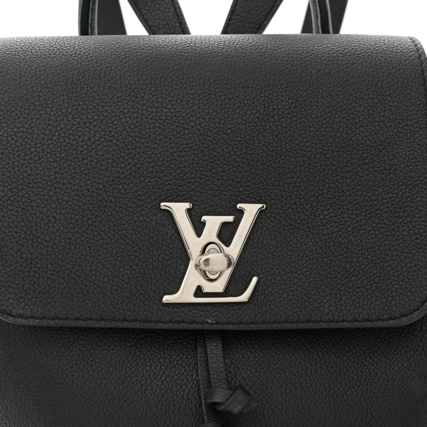 Calfskin Lockme Backpack Black