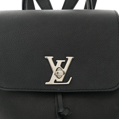 Louis Vuitton Calfskin Lockme Backpack Black 7 of 13