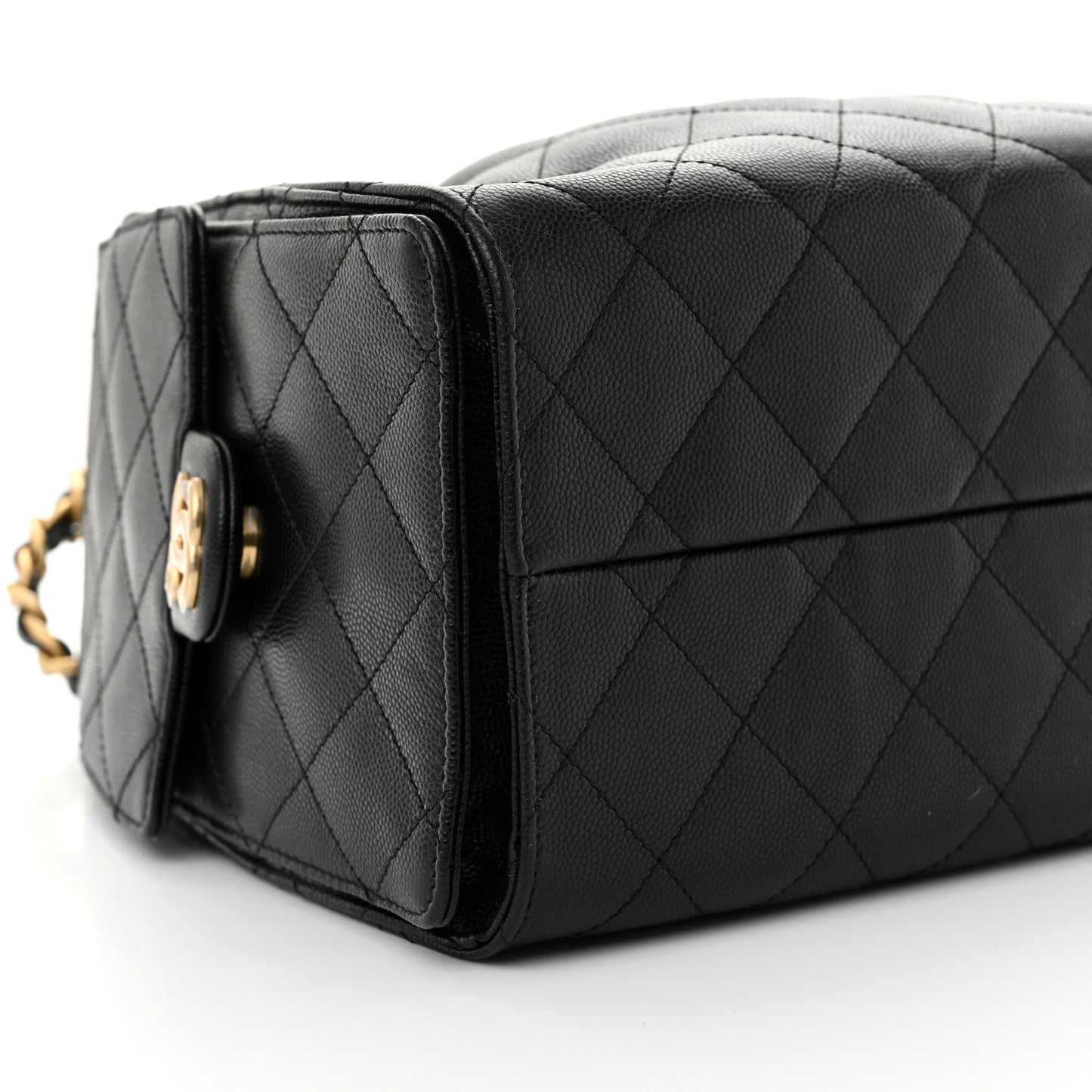 Caviar Quilted Small Chanel 25 Handbag Black