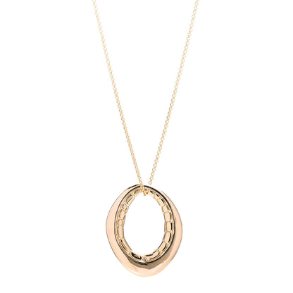 John Hardy 18K Yellow Gold Kali Oval Pendant Necklace 1 of 3