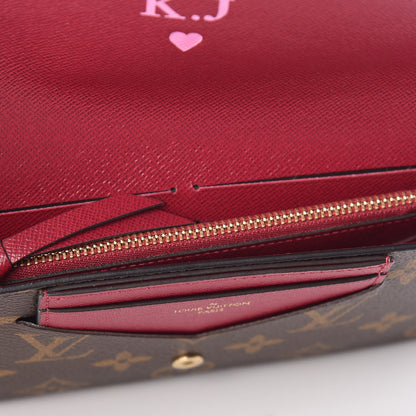 Louis Vuitton Monogram Jeanne Wallet Fuchsia 9 of 9