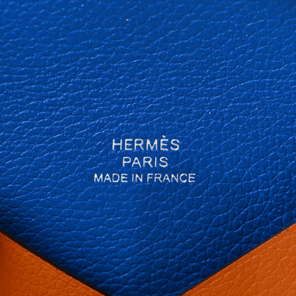 Hermes Evercolor Calvi Verso Card Case Terre Battue Bleu France 6 of 8
