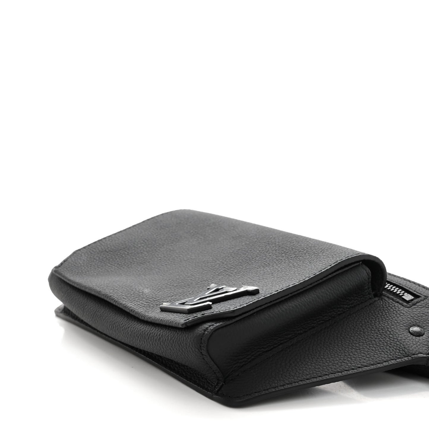 Grained Calfskin Aerogram Takeoff Sling Black