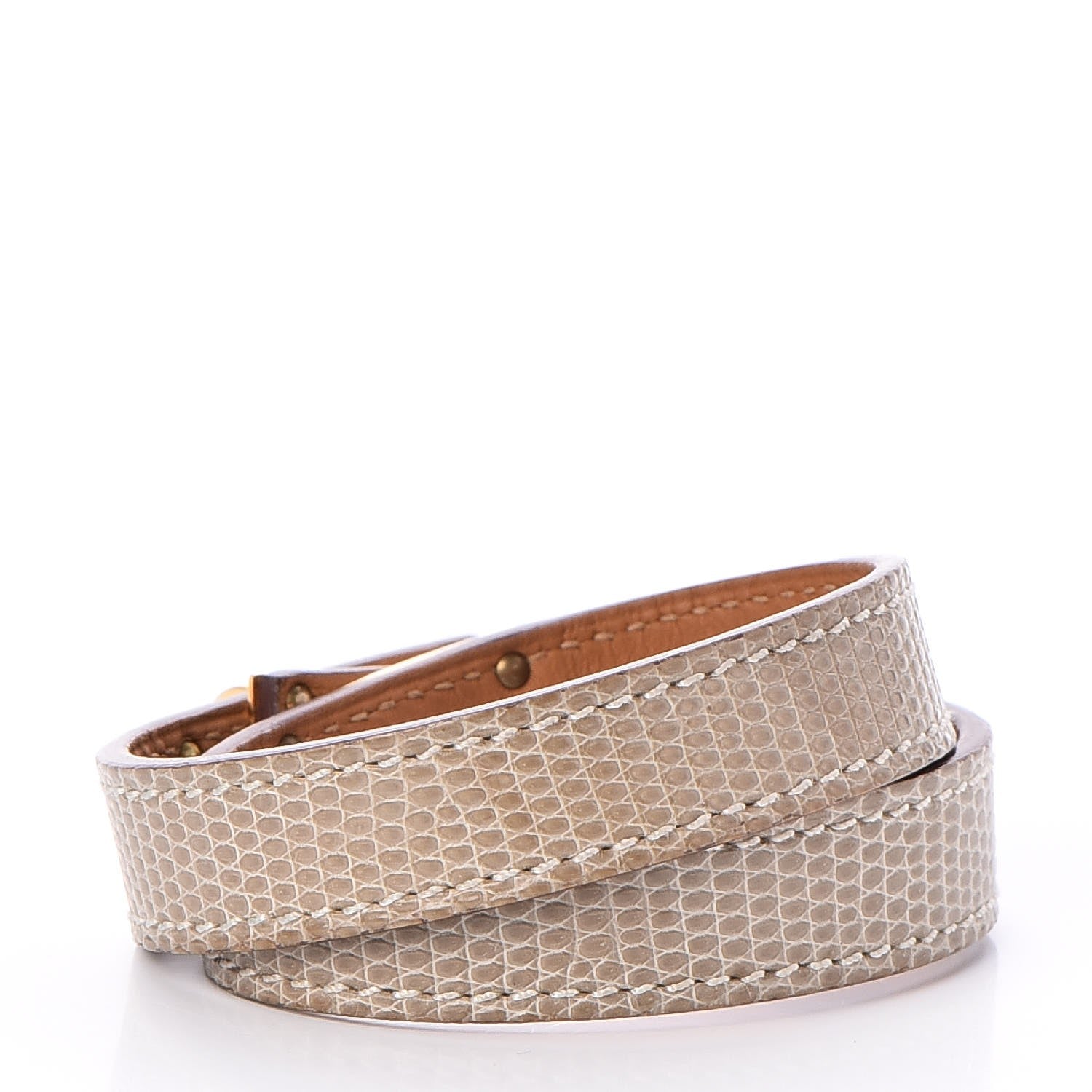 Hermes Niloticus Lizard Kelly Double Tour Bracelet XS Ombre 3 of 7