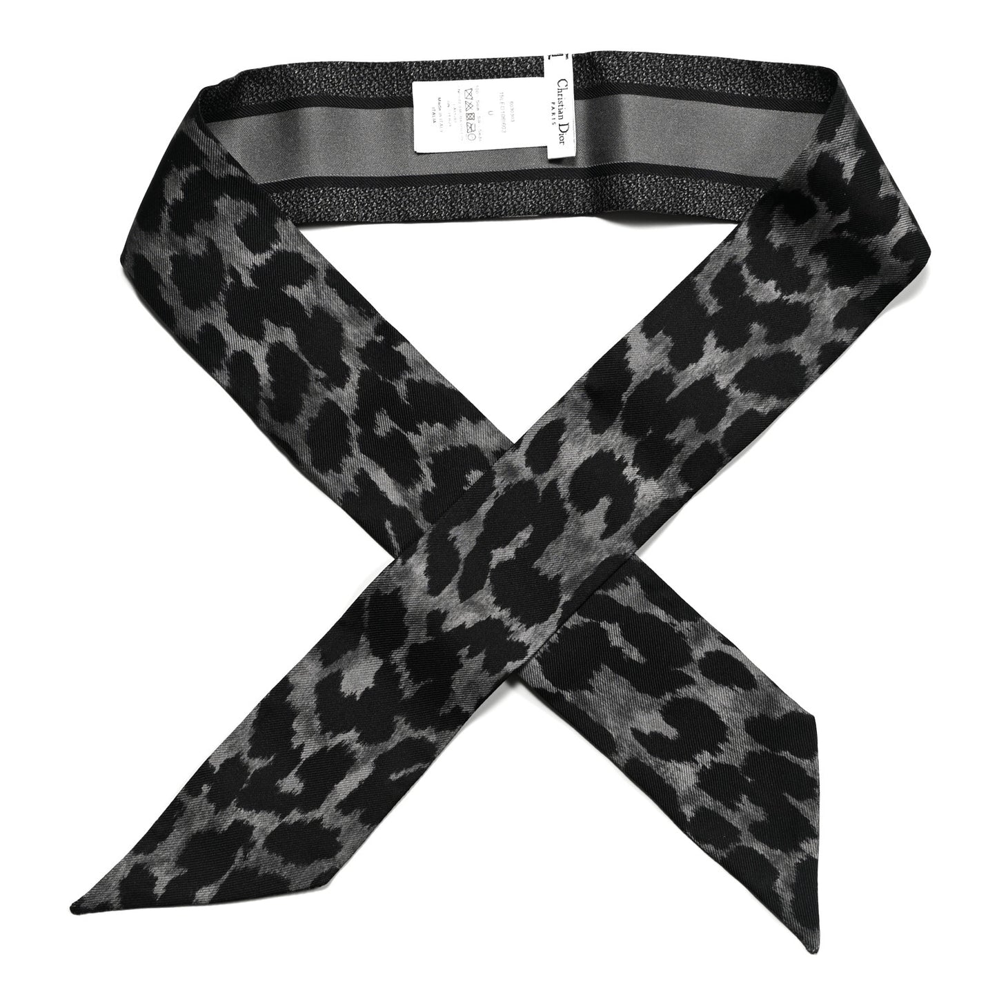Silk Mizza Mitzah Scarf Gray