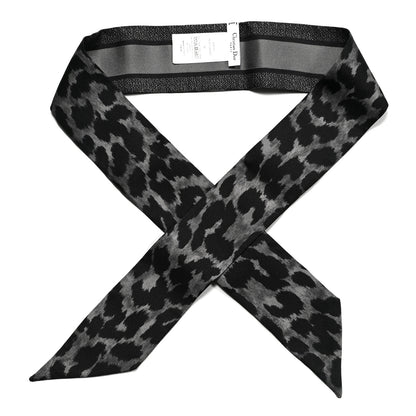 Christian Dior Silk Mizza Mitzah Scarf Gray 1 of 3
