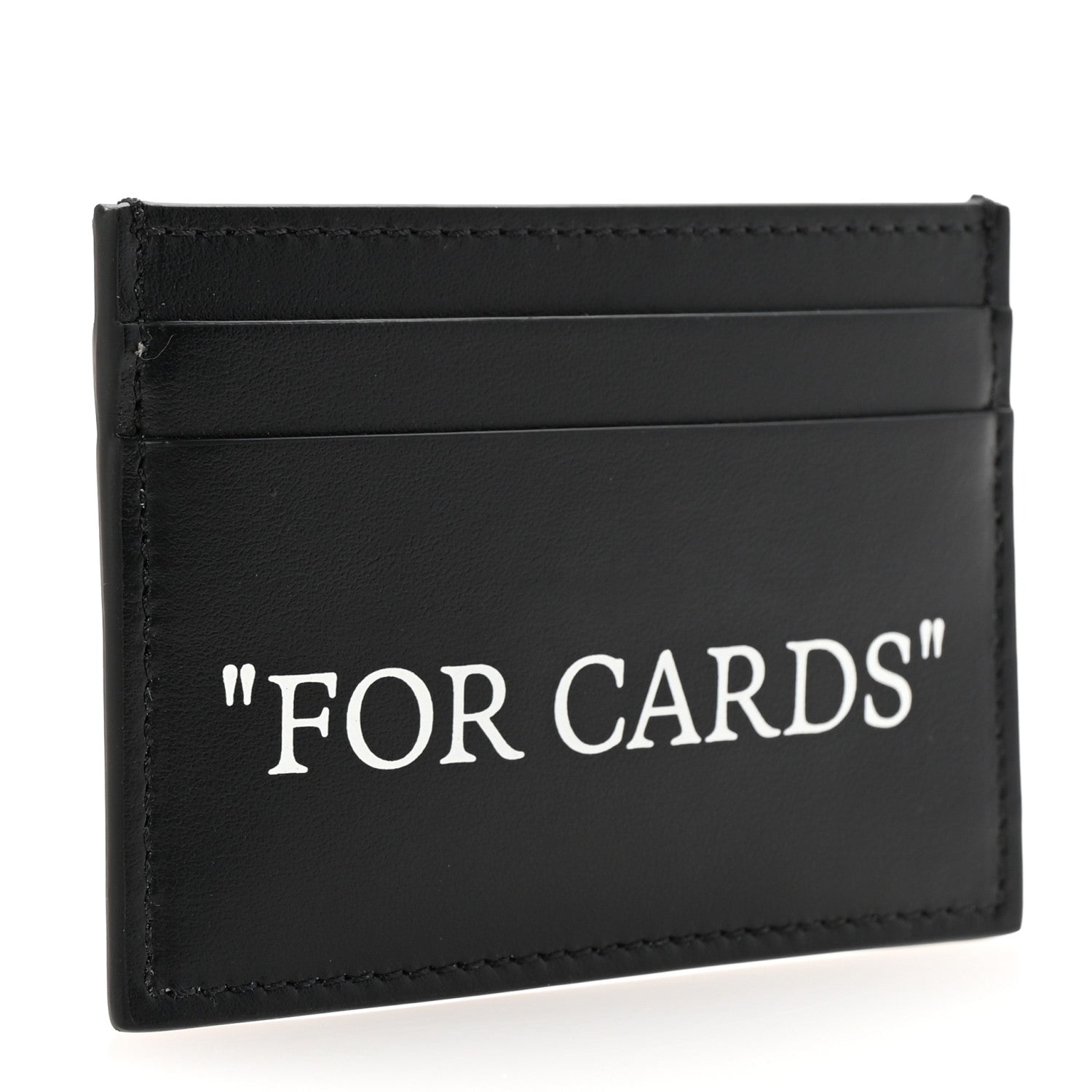 Off-White Calfskin For Cards Card Holder Black 3 of 7