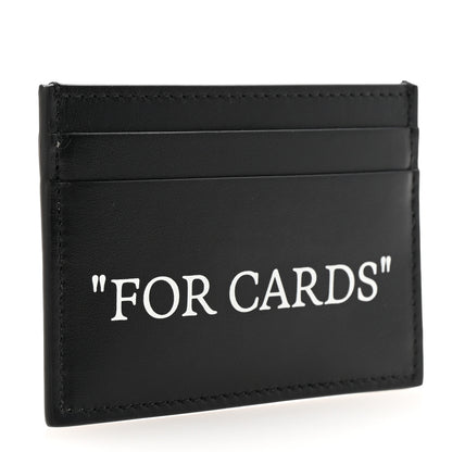 Off-White Calfskin For Cards Card Holder Black 3 of 7