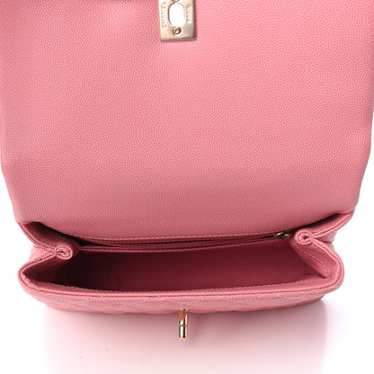 Chanel Caviar Quilted Mini Coco Handle Flap Pink 5 of 10