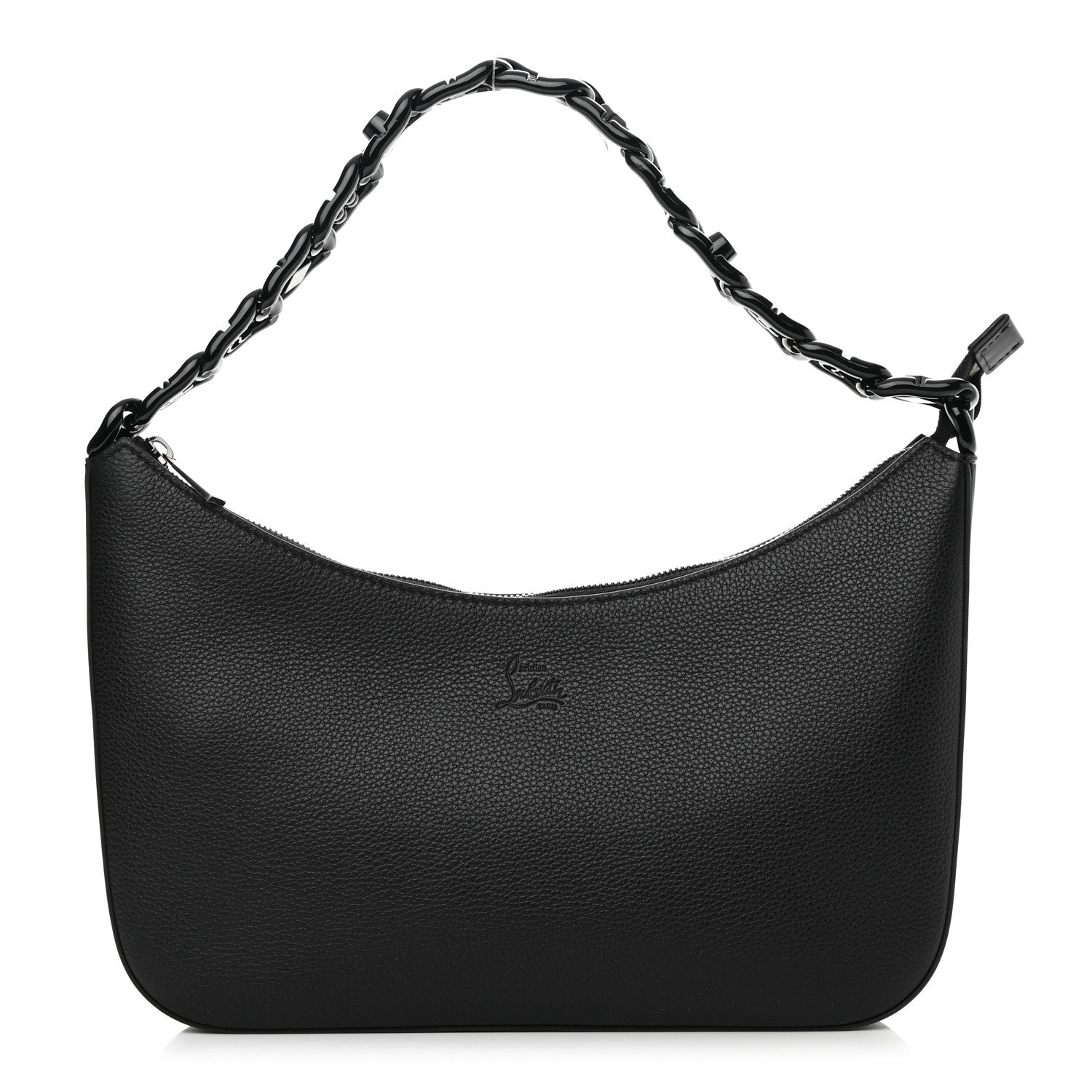Christian Louboutin Calfskin Large Loubila Chain Shoulder Bag Black 1 of 10