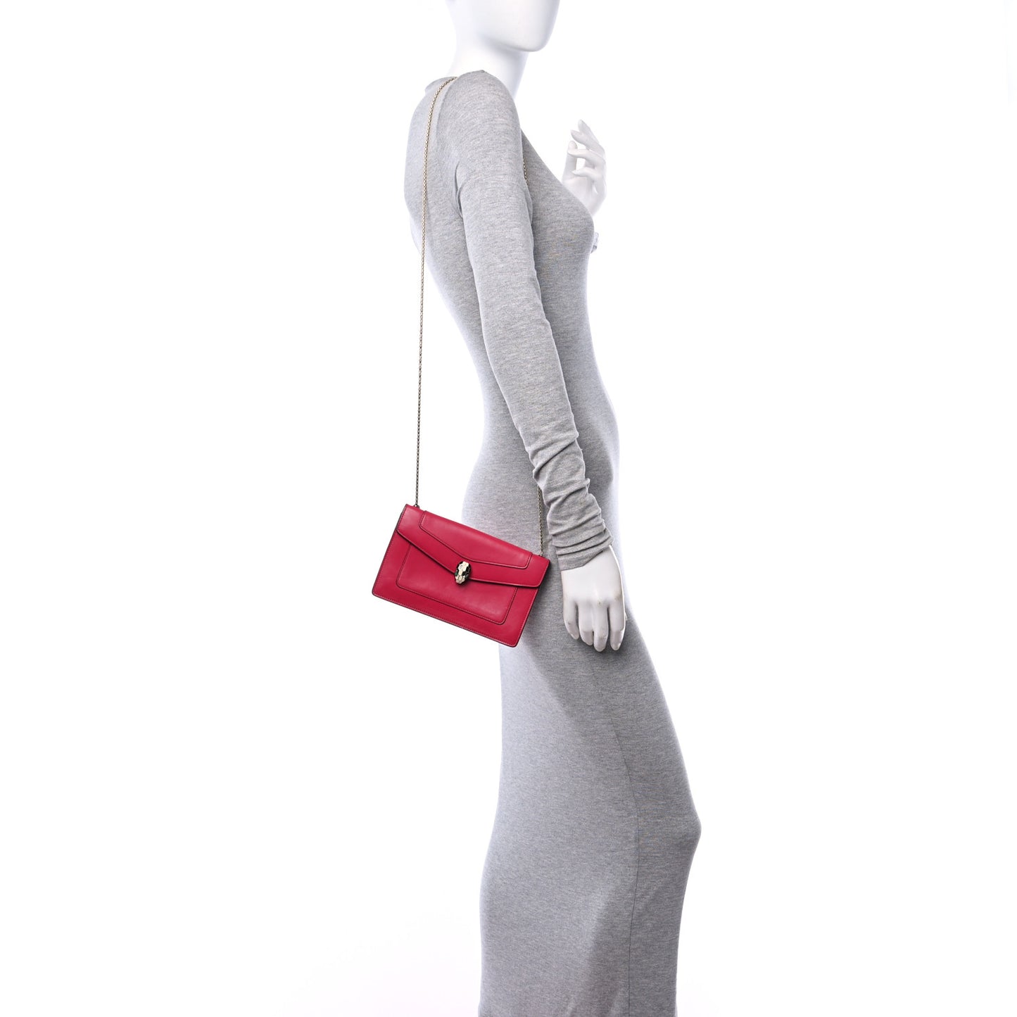 Calfskin Serpenti Forever Shoulder Bag Pink