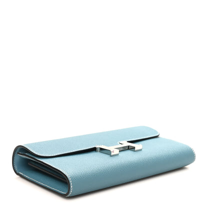 Hermes Epsom Constance Wallet To Go New Bleu Jean 4 of 8