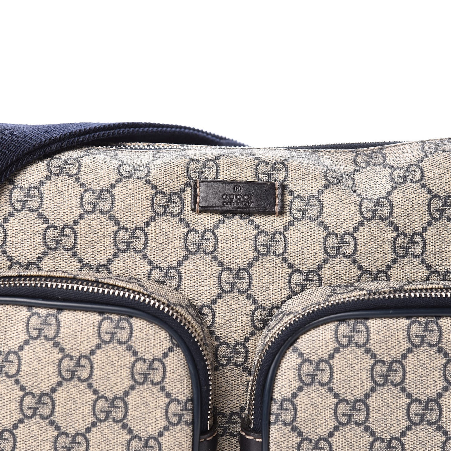 GG Plus Monogram Front Pocket Messenger Navy