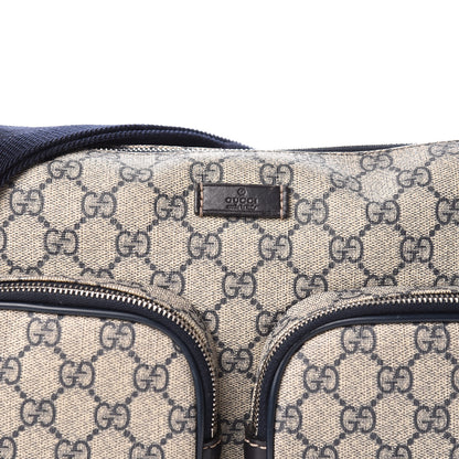 Gucci GG Plus Monogram Front Pocket Messenger Navy 10 of 10
